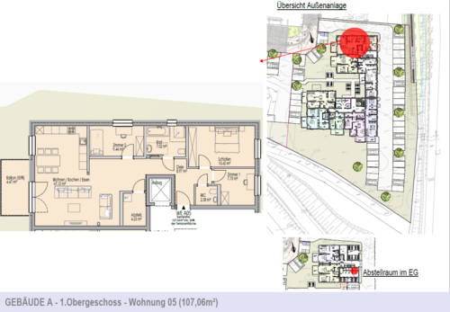 Foto - Wohnung zum Mieten in Buseck 1.350,00 € 107.06 m²