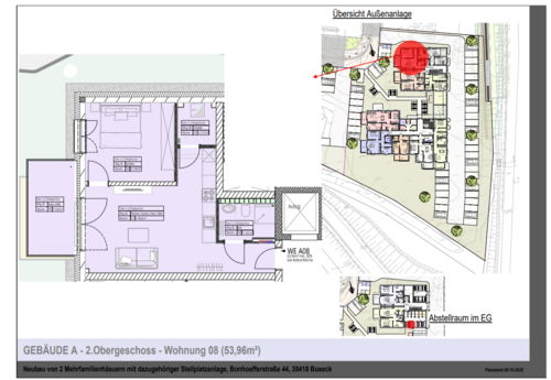 Foto - Wohnung zum Mieten in Buseck 700,00 € 53.69 m²