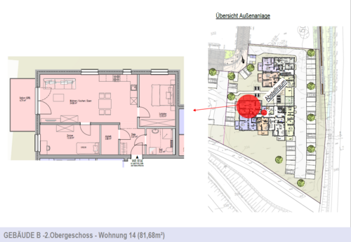 Foto - Wohnung zum Mieten in Buseck 1.060,00 € 81.68 m²