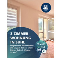 Wohnung zum Mieten in Suhl 335,00 € 59.1 m²