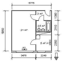 Foto - Wohnung zum Mieten in Berlin 262,00 € 32.6 m²