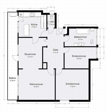 Foto - Wohnung zum Mieten in Eschweiler 1.045,00 € 95 m²
