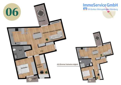 Foto - Wohnung zum Kaufen in Nürnberg 517.711,05 € 76.19 m²