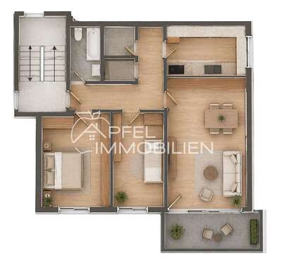 Foto - Wohnung zum Kaufen in Heilbronn 199.000,00 € 73 m²