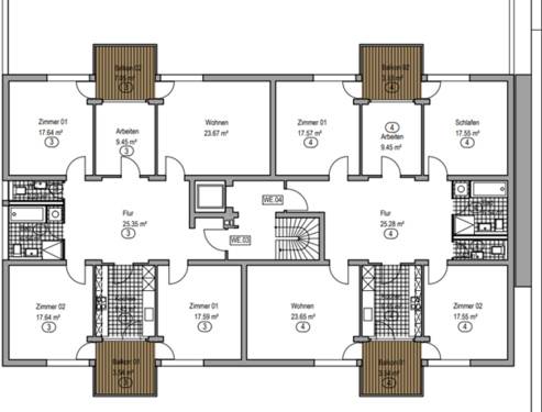 Foto - Wohnung zum Kaufen in Viernheim 325.000,00 € 136.84 m²