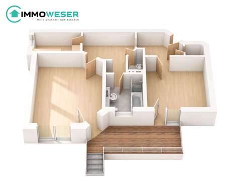 Foto - Wohnung zum Kaufen in Lilienthal 205.000,00 € 65.2 m²