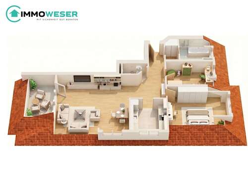 Foto - Wohnung zum Kaufen in Lilienthal 265.000,00 € 80.1 m²