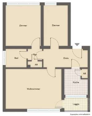 Foto - Wohnung zum Kaufen in Köln 448.058,00 € 81 m²