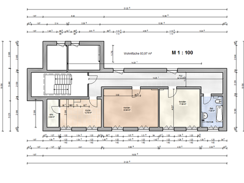 Foto - Wohnung zum Mieten in Blankenhain 390,00 € 94 m²