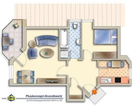 Foto - Wohnung zum Mieten in Schneverdingen 595,00 € 68 m²