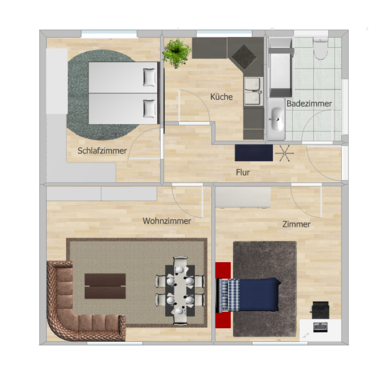 Foto - Wohnung zum Kaufen in Essen 259.000,00 € 76.79 m²