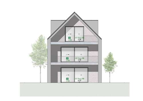 Foto - Wohnung zum Mieten in Borken 1.450,00 € 105.74 m²