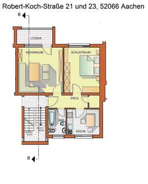 Foto - Wohnung zum Mieten in Aachen 515,52 € 57.28 m²
