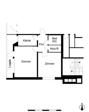 Foto - Wohnung zum Mieten in Bremerhaven 332,00 € 51.75 m²
