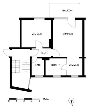 Foto - Wohnung zum Mieten in Bremerhaven 345,00 € 50.4 m²