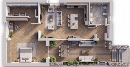 Foto - Wohnung zum Kaufen in Augsburg 498.000,00 € 71.14 m²