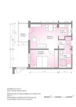 Foto - Wohnung zum Mieten in Solingen 341,52 € 55.76 m²