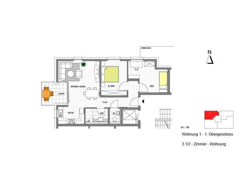 Foto - Wohnung zum Mieten in Donzdorf 636,00 € 73.03 m²