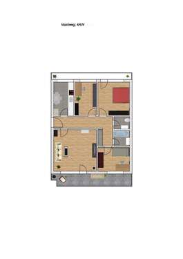 Foto - Wohnung zum Mieten in Wuppertal 615,00 € 82 m²