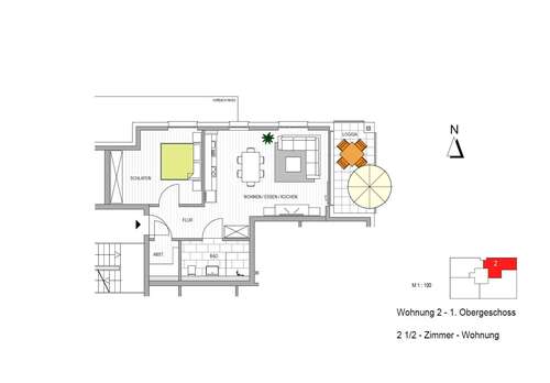 Foto - Wohnung zum Mieten in Donzdorf 557,00 € 64.02 m²