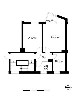 Foto - Wohnung zum Mieten in Bremerhaven 320,00 € 52.12 m²