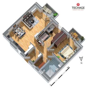 Foto - Wohnung zum Mieten in Kiel 1.400,00 € 82.21 m²