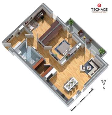 Foto - Wohnung zum Mieten in Kronshagen 1.400,00 € 96.3 m²