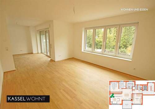 Foto - Wohnung zum Mieten in Kassel 1.100,00 € 90 m²