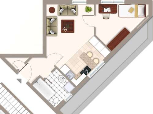 Foto - Wohnung zum Mieten in Weimar 410,00 € 41.03 m²