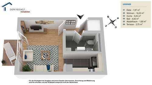 Foto - Wohnung zum Kaufen in Mainz 65.000,00 € 30 m²