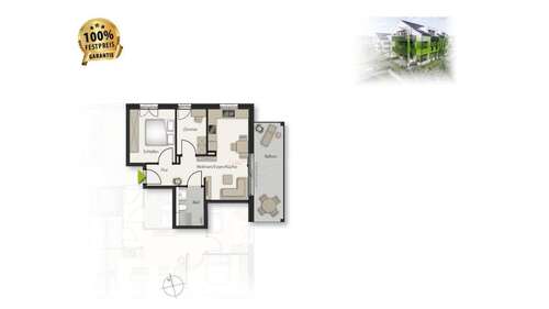 Foto - Wohnung zum Kaufen in Böblingen 389.000,00 € 57 m²