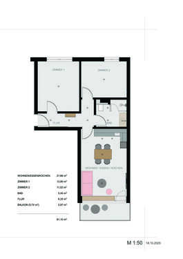 Foto - Wohnung zum Mieten in Planegg 1.599,00 € 61.1 m²