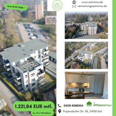Foto - Wohnung zum Mieten in Kiel 1.221,84 € 72 m²