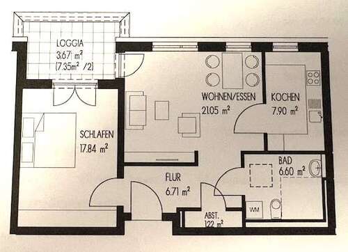 Foto - Wohnung zum Kaufen in Bad Dürkheim 299.800,00 € 64.99 m²