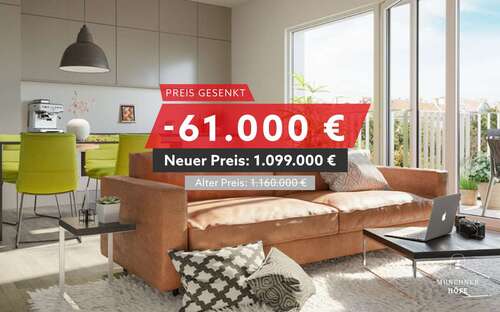 Foto - Wohnung zum Kaufen in München 1.099.000,00 € 95.54 m²