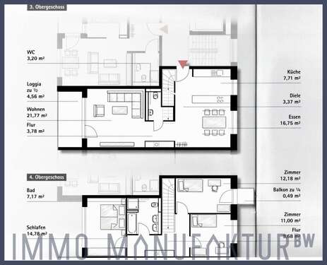 Foto - Wohnung zum Kaufen in Stuttgart 749.000,00 € 116.44 m²