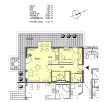 Wohnung zum Mieten in München 1.947,16 € 81.24 m²