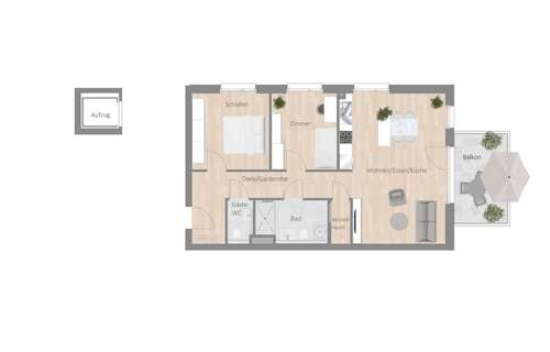 Foto - Wohnung zum Mieten in Besigheim 1.085,00 € 83.64 m²