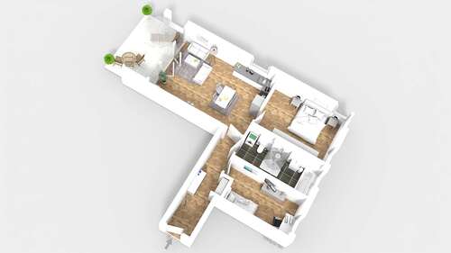 Foto - Wohnung zum Mieten in Berlin 1.174,00 € 83.83 m²