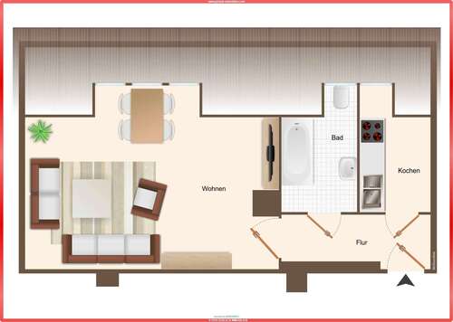 Foto - Wohnung zum Kaufen in Groitzsch 38.000,00 € 30 m²