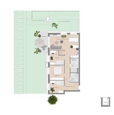 Foto - Wohnung zum Mieten in Besigheim 1.580,00 € 97.53 m²