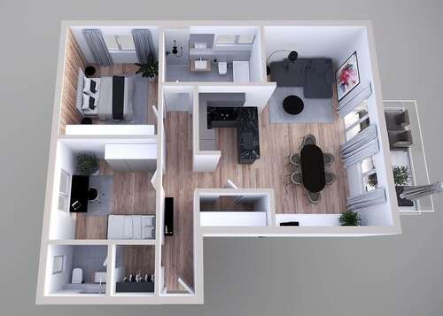 Foto - Wohnung zum Mieten in Philippsburg-Rheinsheim 1.300,00 € 103.36 m²