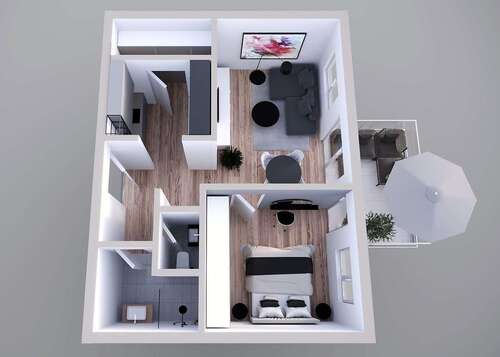 Foto - Wohnung zum Mieten in Philippsburg-Rheinsheim 820,00 € 58 m²