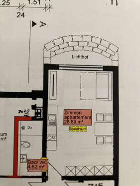 Foto - Wohnung zum Mieten in Schwäbisch Gmünd 350,00 € 34 m²