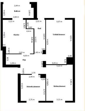 Foto - Wohnung zum Kaufen in Leipzig 172.000,00 € 62.15 m²