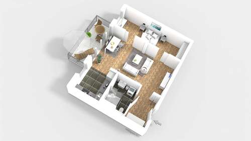 Foto - Wohnung zum Mieten in Berlin 811,86 € 55.99 m²