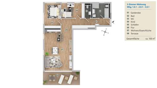 Foto - Wohnung zum Mieten in Langenargen-Bierkeller 1.536,00 € 100.03 m²