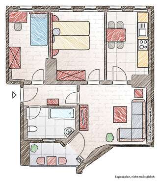 Foto - Wohnung zum Mieten in Magdeburg 490,00 € 72 m²