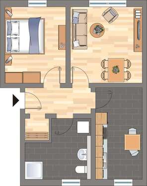 Foto - Wohnung zum Mieten in Übach-Palenberg 409,00 € 47.93 m²