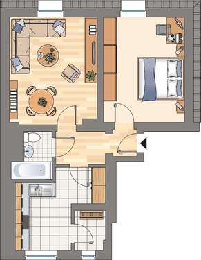 Foto - Wohnung zum Mieten in Herne 399,00 € 49.85 m²